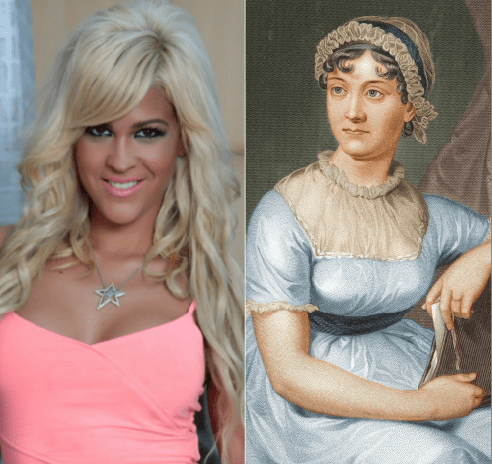Jane Austen e Ylenia en Adriana Tejada. Escritora