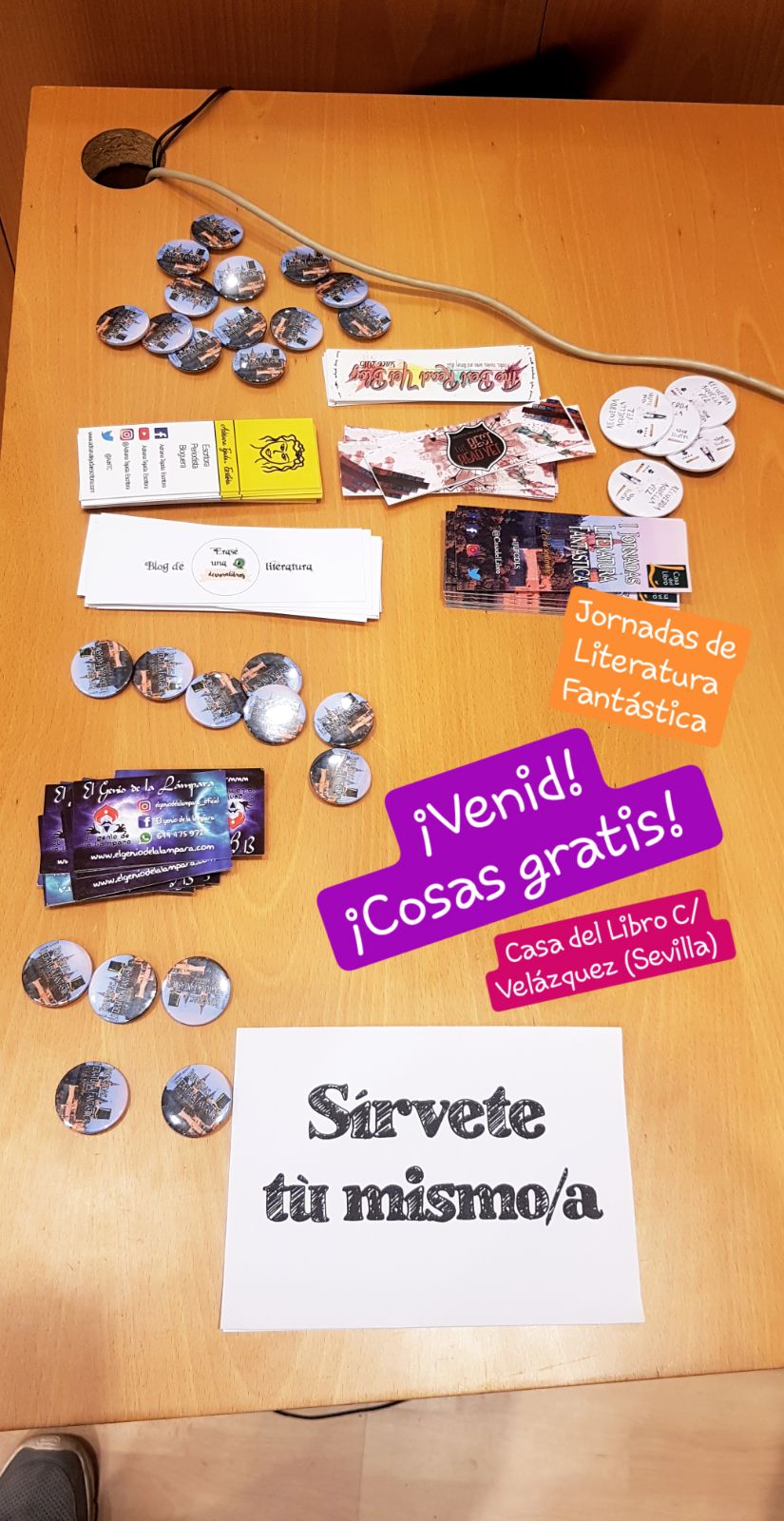 I Jornadas de Fantasía Literaria en Casa de Libro Sevilla organizadas por Adriana Tejada. Escritora